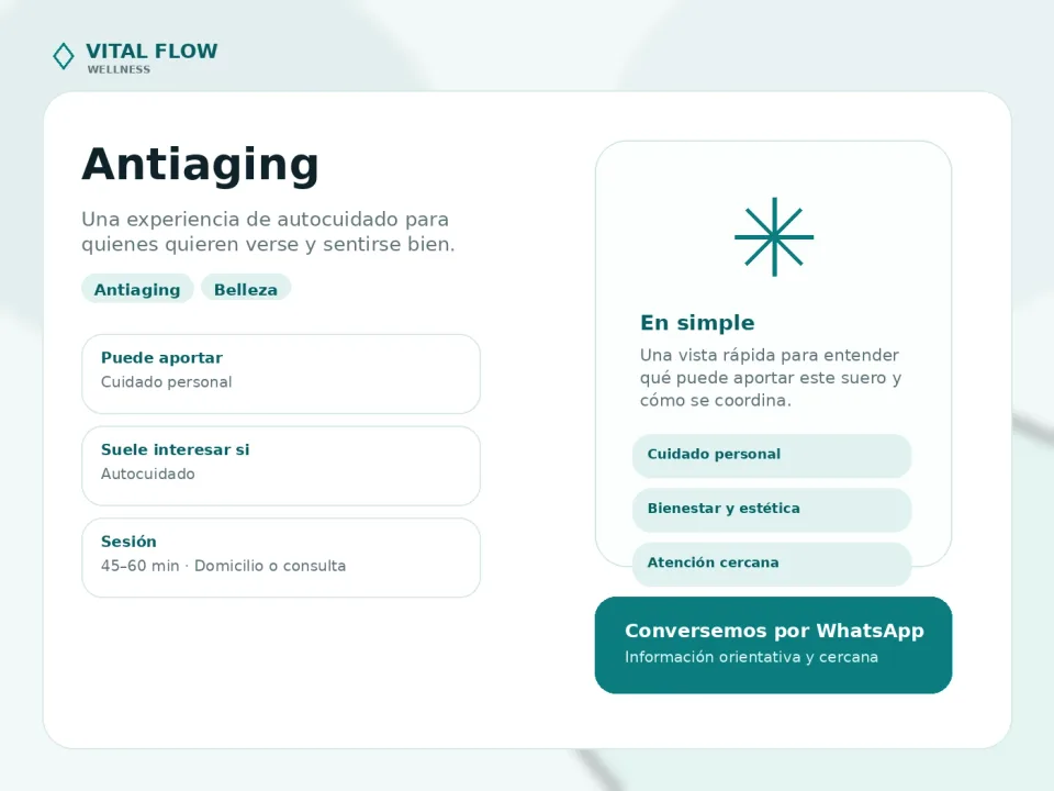 Portada informativa de Antiaging