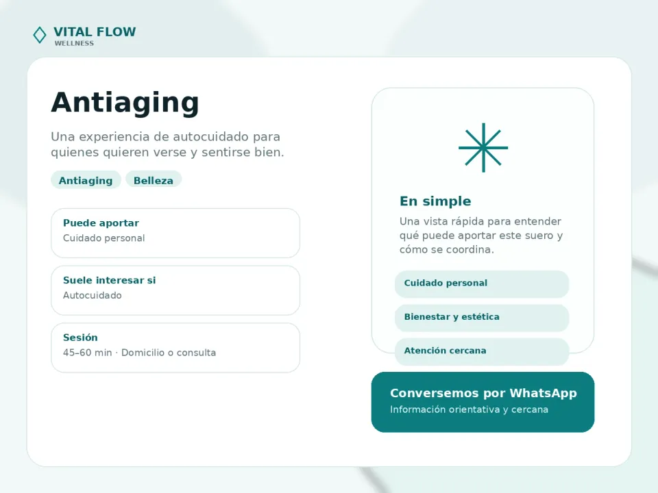Portada informativa de Antiaging