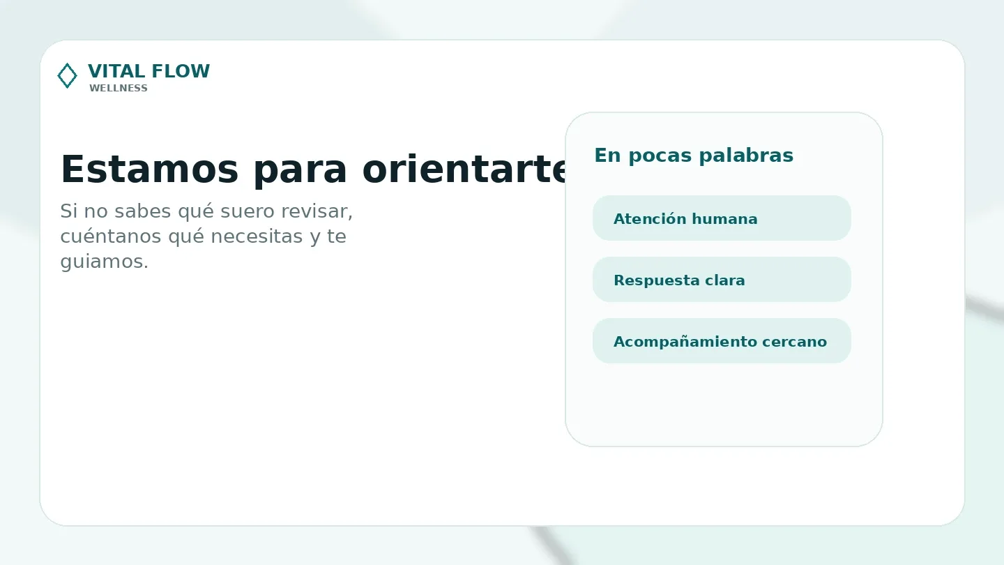 Panel informativo de contacto y orientación