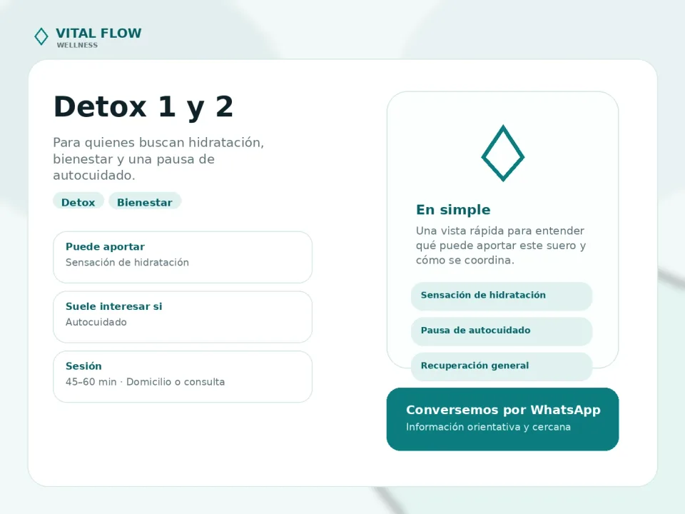 Portada informativa de Detox 1 y 2