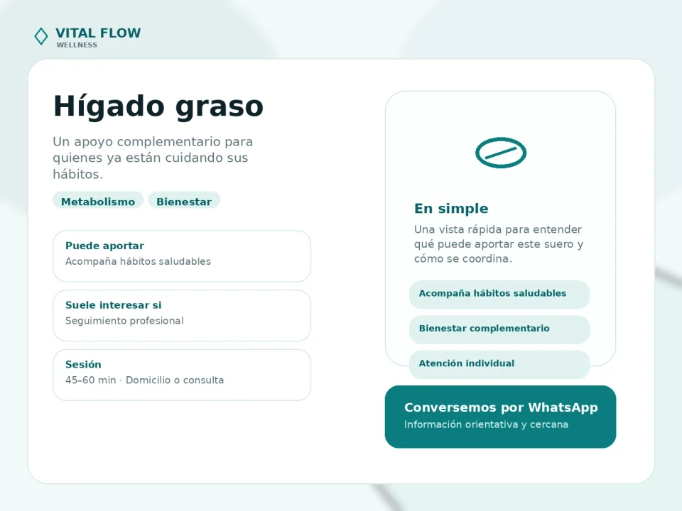 Lámina visual del servicio Hígado graso